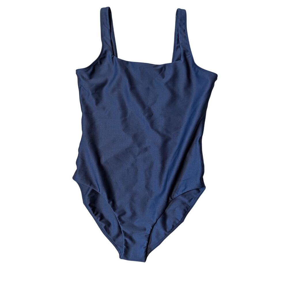 Carve Designs Women Skye Compression One Piece Swimsuit M Navy Blue Low Back
